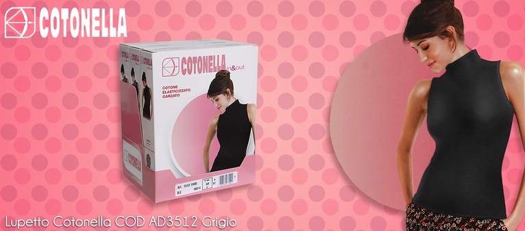Cotonella - cod. AD3512 grigio. Prezzo al pubblico per maglia  9,15.