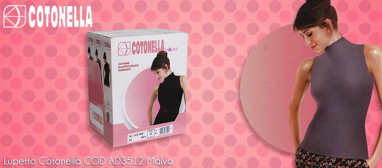 Cotonella - cod. AD3512 malva. Prezzo al pubblico per maglia  9,15.