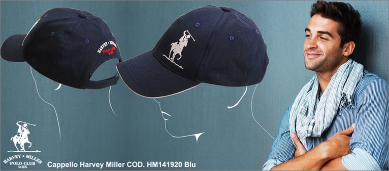 Harvey Miller cappello cod. HM141920 bleu.Prezzo al pubblico  14,70