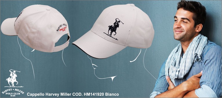 Harvey Miller cappello cod. HM141920 bianco.Prezzo al pubblico  14,70