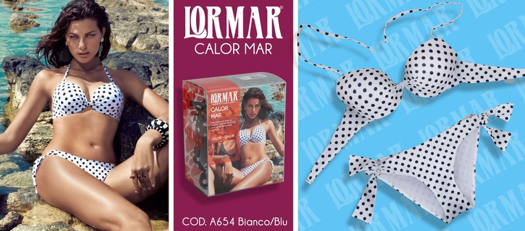 Lormar cod. A654 Bianco/Blu. Prezzo al pubblico  37,75.