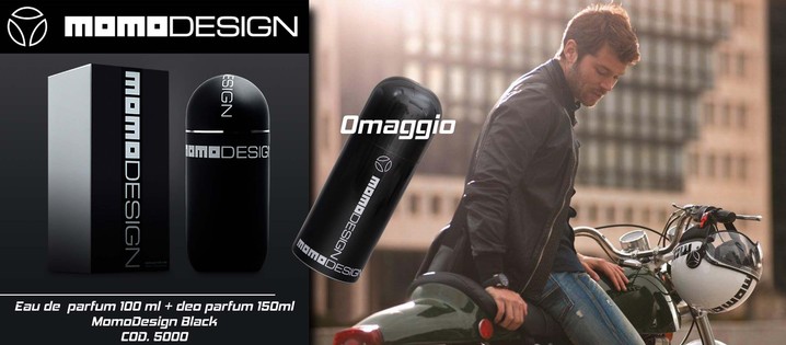 MOMO DESIGN MD5000 + 5006. Parfum black 100 ml. Prezzo al pubblico  46,20.
