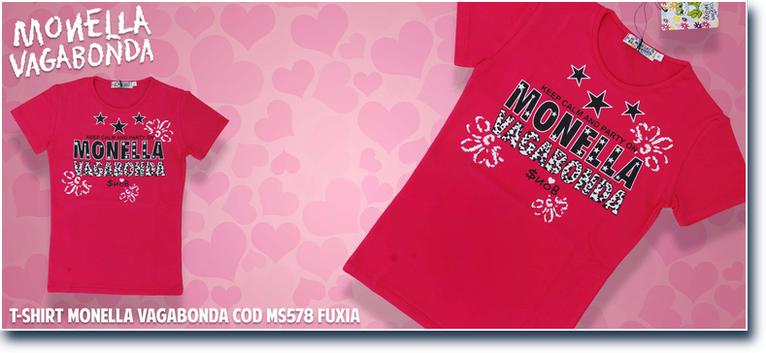 Monella Vagabonda cod. MS578 Fuxia. Prezzo al pubblico  15,10.