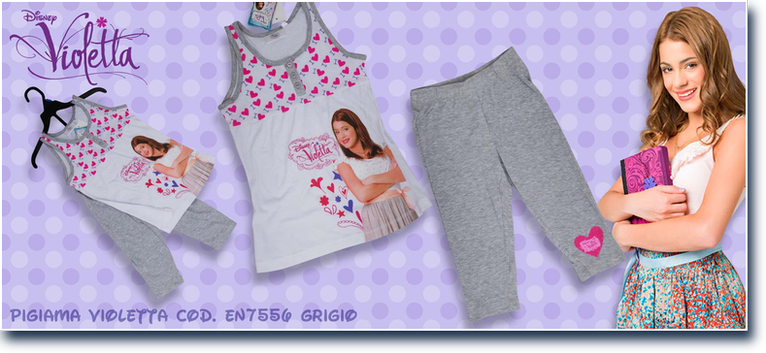 Violetta cod. EN7556 Grigio. Prezzo al pubblico  15,20.