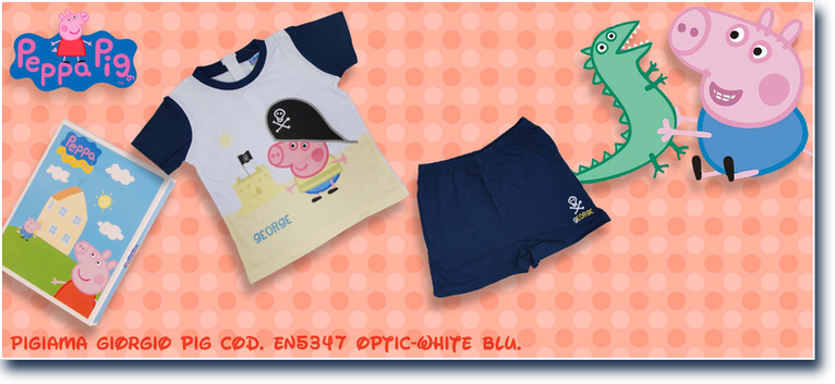 George Pig cod. EN5347 White Blu. Prezzo al pubblico  13,90.