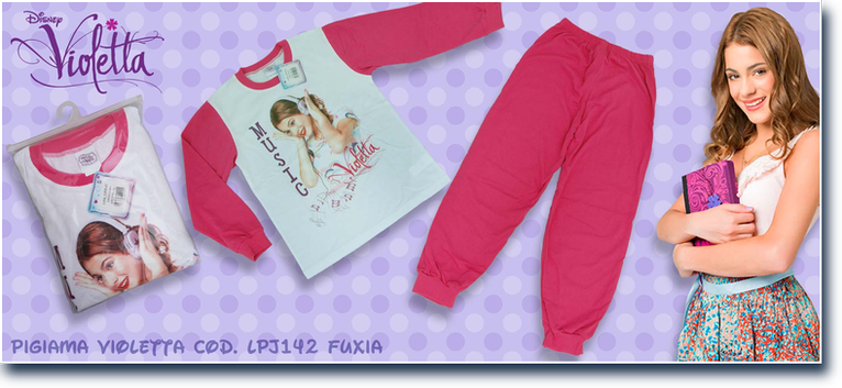 Violetta cod. LPJ142 Fuxia. Prezzo al pubblico  20,75.