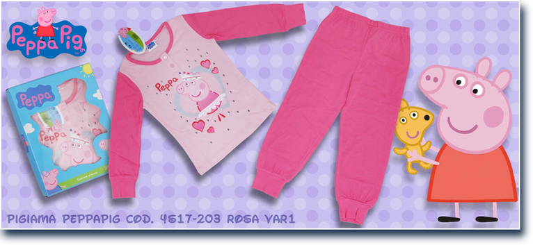 Peppa Pig cod. 4s17-203 Rosa Var1. Prezzo al pubblico  20,75.
