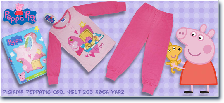 Peppa Pig cod. 4s17-203 Rosa Var2. Prezzo al pubblico  20,75.