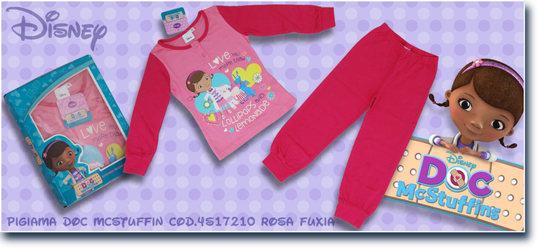 Doc McStuffins cod. 4s17-210 Rosa Fuxia. Prezzo al pubblico  20,75.