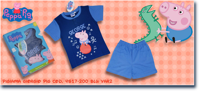 George Pig cod. 4s17-200 Blu Var2. Prezzo al pubblico  19,15.