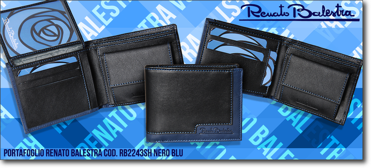 Renato Balestra - cod. RB2243SH nero-blu. Prezzo al pubblico  17,20.