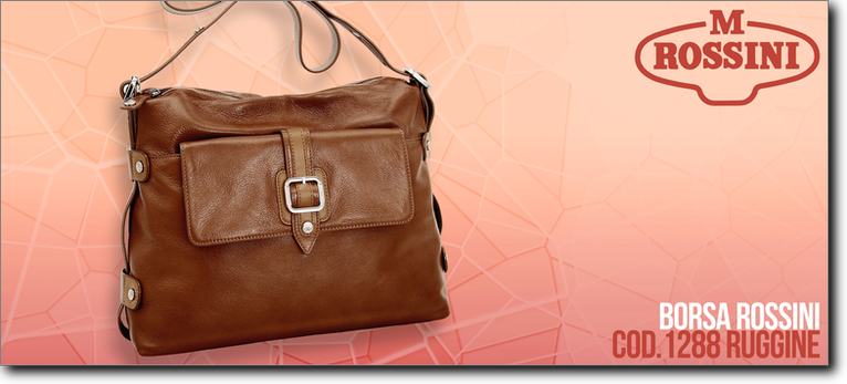 Rossini borsa in pelle - R1288 ruggine. Prezzo al pubblico  103,40.