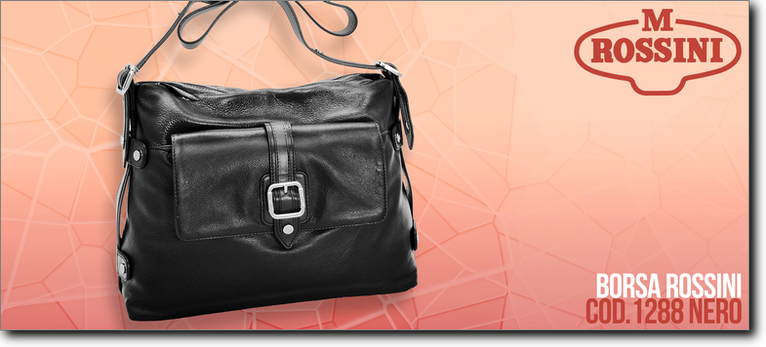 Rossini borsa in pelle - R1288 nero. Prezzo al pubblico  103,40.