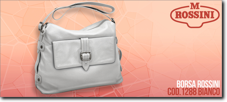 Rossini borsa in pelle - R1288 bianco. Prezzo al pubblico  103,40.