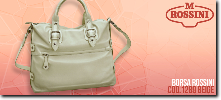 Rossini borsa in pelle - R1289 beige. Prezzo al pubblico  103,20.