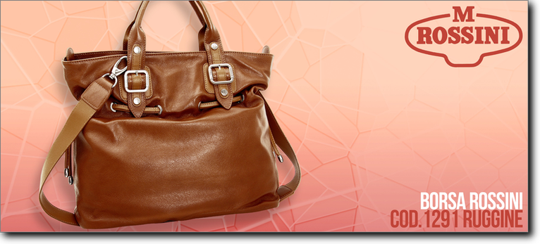 Rossini borsa in pelle - R1291 ruggine. Prezzo al pubblico  101,00.
