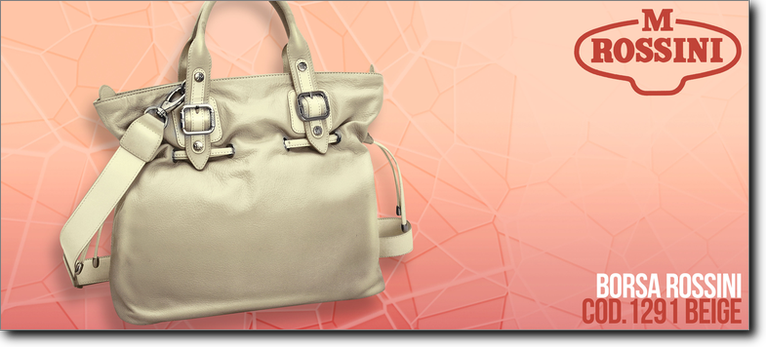 Rossini borsa in pelle - R1291 beige. Prezzo al pubblico  101,00.