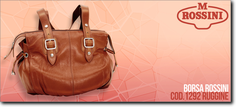 Rossini borsa in pelle - R1292 ruggine. Prezzo al pubblico  98,60.