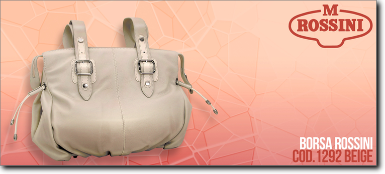 Rossini borsa in pelle - R1292 beige. Prezzo al pubblico  98,60.