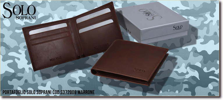Solo Soprani cod. S372008 Marrone. Prezzo al pubblico  15,20.