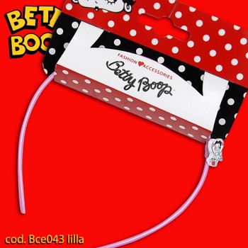 Betty Boop cerchietto cod. BCE043 lilla. Prezzo al pubblico € 9,00