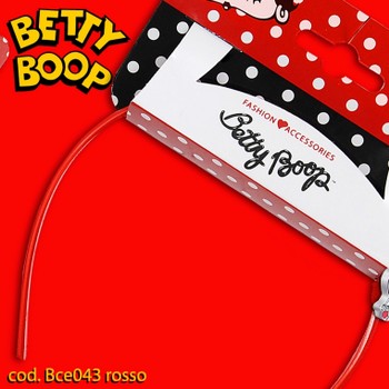 Betty Boop cerchietto cod. BCE043 rosso. Prezzo al pubblico € 9,00