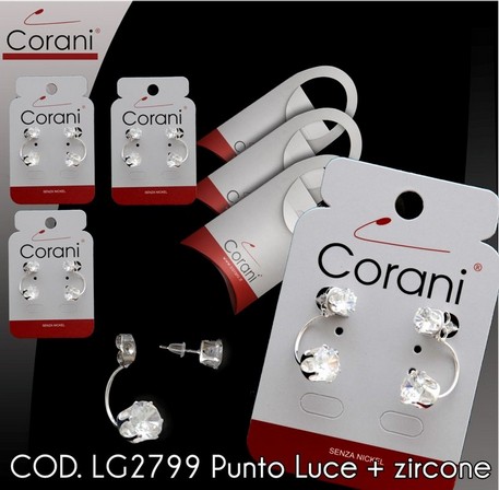 Ingrosso bigiotteria Corani cod. LG2799. Prezzo al pubblico per singolo paio € 4,50