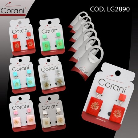Ingrosso bigiotteria Corani cod. LG2890. Prezzo al pubblico per singolo paio € 4,50