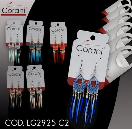 Ingrosso bigiotteria Corani cod. LG2925 C2. Prezzo al pubblico per singolo paio € 4,50