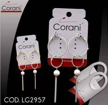 Ingrosso bigiotteria Corani cod. LG2957. Prezzo al pubblico per singolo paio € 4,50