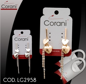 Ingrosso bigiotteria Corani cod. LG2958. Prezzo al pubblico per singolo paio € 4,50