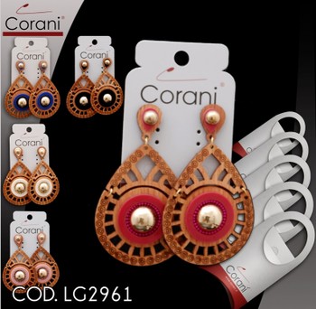 Ingrosso bigiotteria Corani cod. LG2961. Prezzo al pubblico per singolo paio € 5,00
