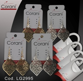 Ingrosso bigiotteria Corani cod. LG2995. Prezzo al pubblico per singolo paio € 4,50