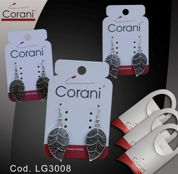 Ingrosso bigiotteria Corani cod. LG3008. Prezzo al pubblico per singolo paio € 4,50