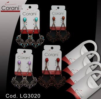 Ingrosso bigiotteria Corani cod. LG3020. Prezzo al pubblico per singolo paio € 4,50