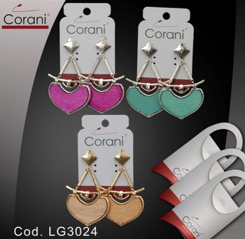 Ingrosso bigiotteria Corani cod. LG3024. Prezzo al pubblico per singolo paio € 4,50