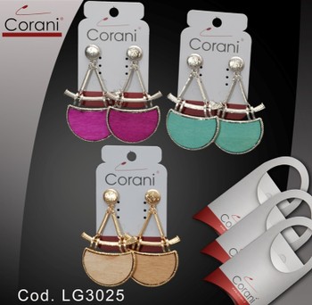Ingrosso bigiotteria Corani cod. LG3025. Prezzo al pubblico per singolo paio € 4,50