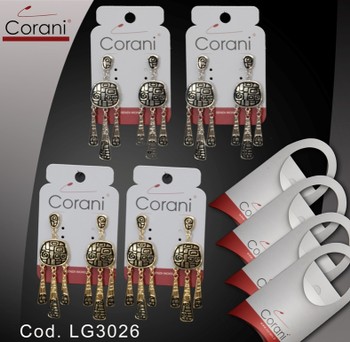 Ingrosso bigiotteria Corani cod. LG3026. Prezzo al pubblico per singolo paio € 4,50