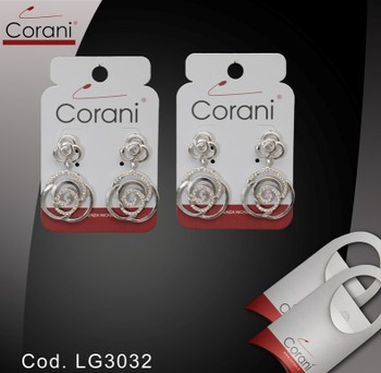 Ingrosso bigiotteria Corani cod. LG3032. Prezzo al pubblico per singolo paio € 6,00