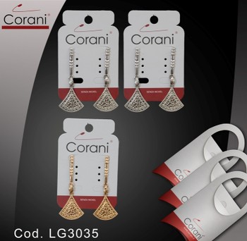 Ingrosso bigiotteria Corani cod. LG3035. Prezzo al pubblico per singolo paio € 4,50