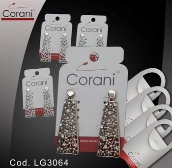 Ingrosso bigiotteria Corani cod. LG3064. Prezzo al pubblico per singolo paio € 4,50