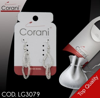 Ingrosso bigiotteria Corani cod. LG3079. Prezzo al pubblico per singolo paio € 19,50