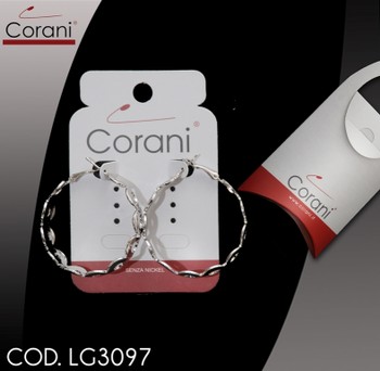 Ingrosso bigiotteria Corani cod. LG3097. Prezzo al pubblico per singolo paio € 9,001