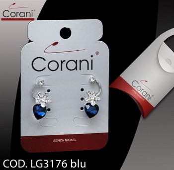 Ingrosso bigiotteria Corani cod. LG3176 blu. Prezzo al pubblico € 4,50