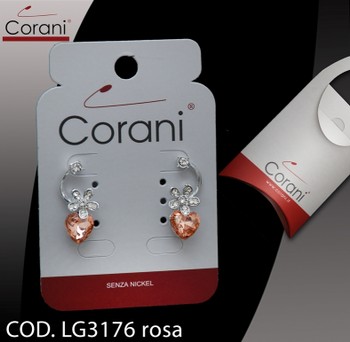 Ingrosso bigiotteria Corani cod. LG3176 rosa. Prezzo al pubblico € 4,50