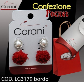 Ingrosso bigiotteria Corani cod. LG3179 bordo'. Prezzo al pubblico € 4,50