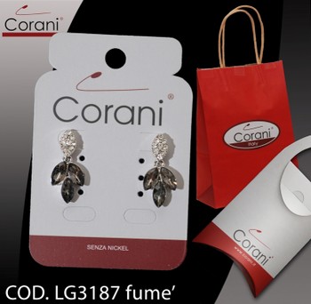 Ingrosso bigiotteria Corani cod. LG3187 fume'. Prezzo al pubblico € 4,50