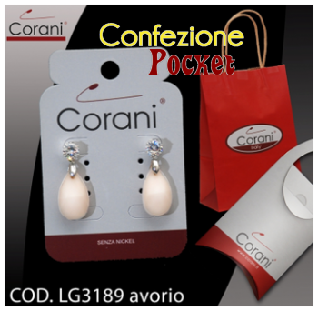 Ingrosso bigiotteria Corani cod. LG3189 avorio. Prezzo al pubblico € 4,50